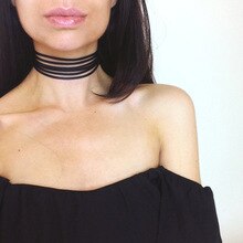 Summer Newest fashion jewelry accessories white Multilayer Lace Tattoo choker necklace for couple lovers’ N141