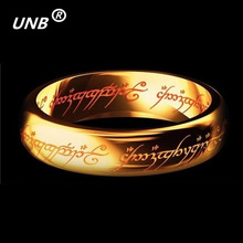 2016 Midi Ring Tungsten One Ring of Power Gold the Lord of Ring Lvers Women and Men Fashion Jewelry Wholesale Free Drop ship